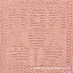 KNITTING PATTERN - Easy Textured Dishcloth Pattern Set, Chain of Hearts,  Ashley, The Rosemary, Chelsea, Basket Weavin, Dishcloth Pattern