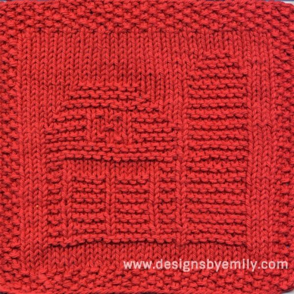Barn Knit Dishcloth Pattern
