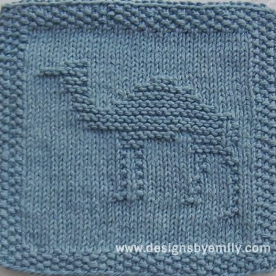 Camel Knit Dishcloth Pattern