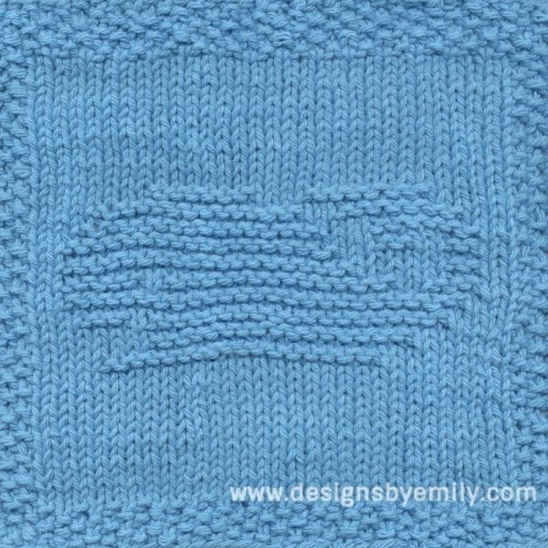 Happy Whale Knit Dishcloth Pattern