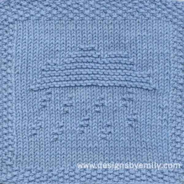 Rainy Day Knit Dishcloth Pattern
