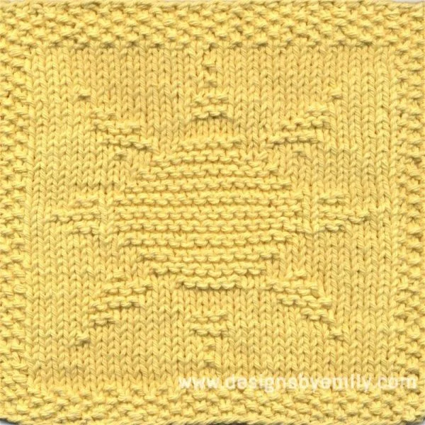 Sun Knit Dishcloth Pattern
