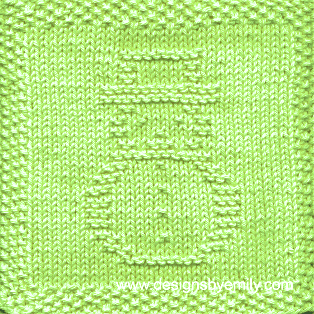Snowman Knit Dishcloth: A cozy knitted dishcloth square in bright light green yarn adorned with a delightful snowman, perfect for celebrating the winter season with warmth and charm. The design is created using simple knit and purl stitches.